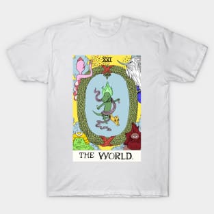 Elementals as The World tarot T-Shirt